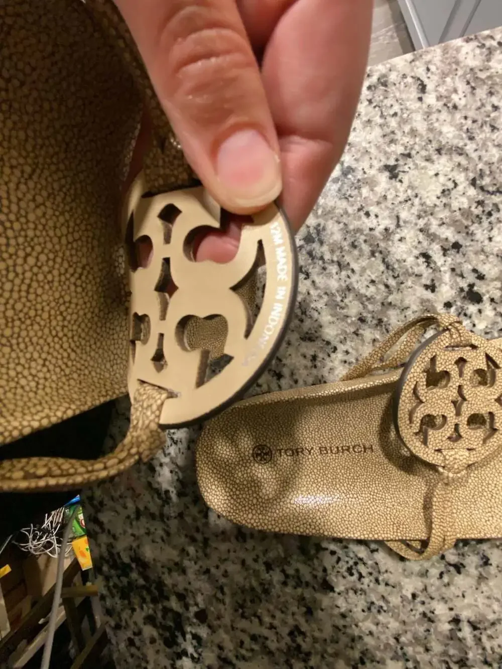 Tory Burch are visible footbeds